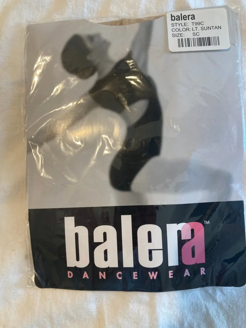 Balera dancewear tights, child small, light suntan NWT
